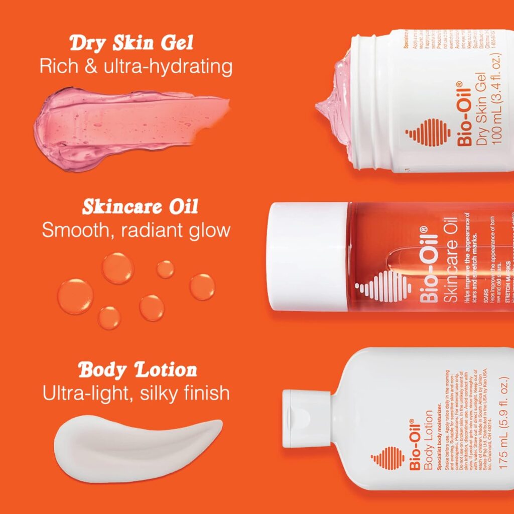 Bio-Oil Skincare Body Oil, Vitamin E, Serum for Scars Stretchmarks, Face Body Moisturizer, 2 oz, All Skin Types