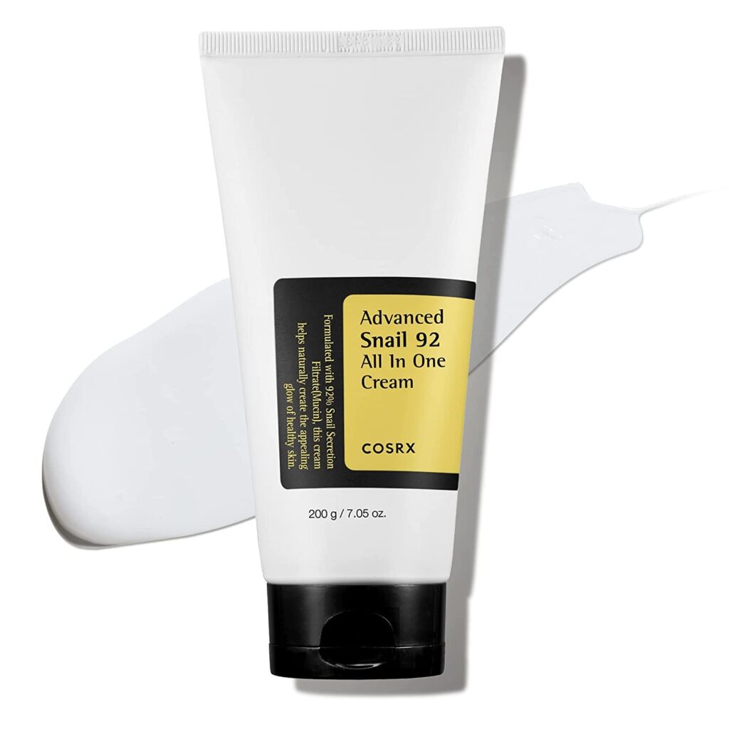 COSRX Snail Mucin 92% Moisturizer 3.52oz/ 100g, Daily Repair Face Gel Cream for Dry, Sensitive Skin, Not Tested on Animals, No Parabens, No Sulfates, No Phthalates, Korean Skincare