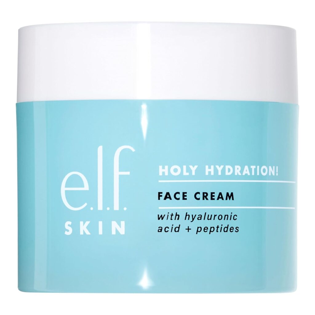 e.l.f. SKIN Holy Hydration! Face Cream, Moisturizer For Nourishing  Plumping Skin, Infused With Hyaluronic Acid, Vegan  Cruelty-Free, 1.8 Oz