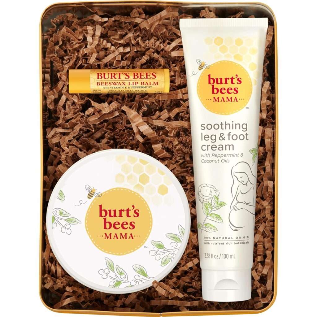 Burts Bees Christmas Gifts, 6 Stocking Stuffers Products, Classics Set - Original Beeswax Lip Balm, Cuticle Cream, Hand Salve, Res-Q Ointment, Shea Butter Hand Repair Cream Coconut Foot Cream