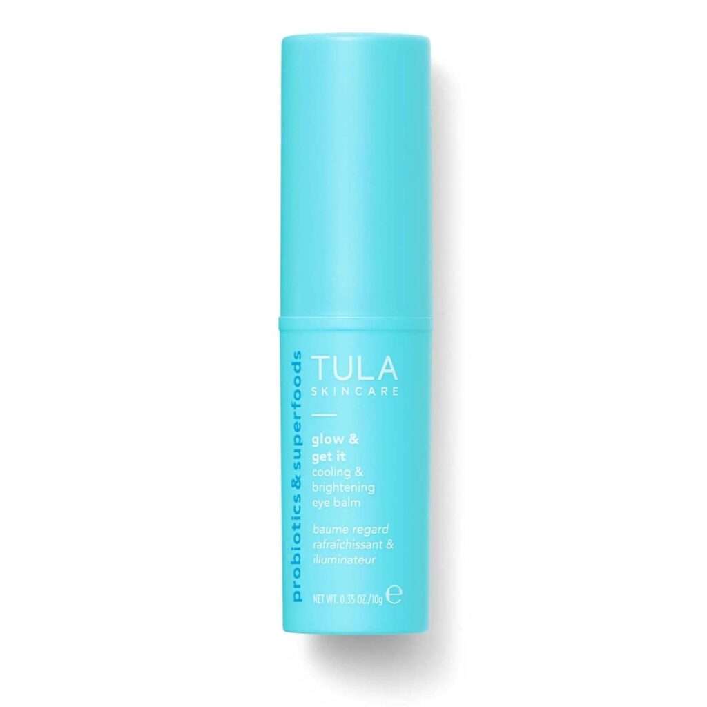 TULA Skin Care Eye Balm Glow  Get It - Dark Circle Treatment, Instantly Hydrate and Brighten Undereye Area, Portable and Perfect to Use On-the-go, 0.35 oz.